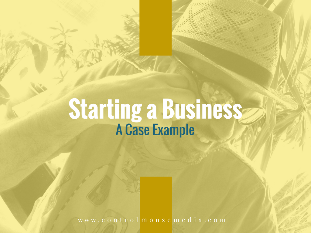 Learn how to start a business in this case example / podcast series from Michael Boezi, Control Mouse Media, LLC.