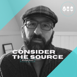 Consider the Source is an ongoing project that audits the way we consume, share, and produce media. This project includes live performances, selected workshops on the creative process, with early access and exclusive episodes.
